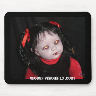 Ghostly Visions 13 halloween horror doll Mouse Mat
