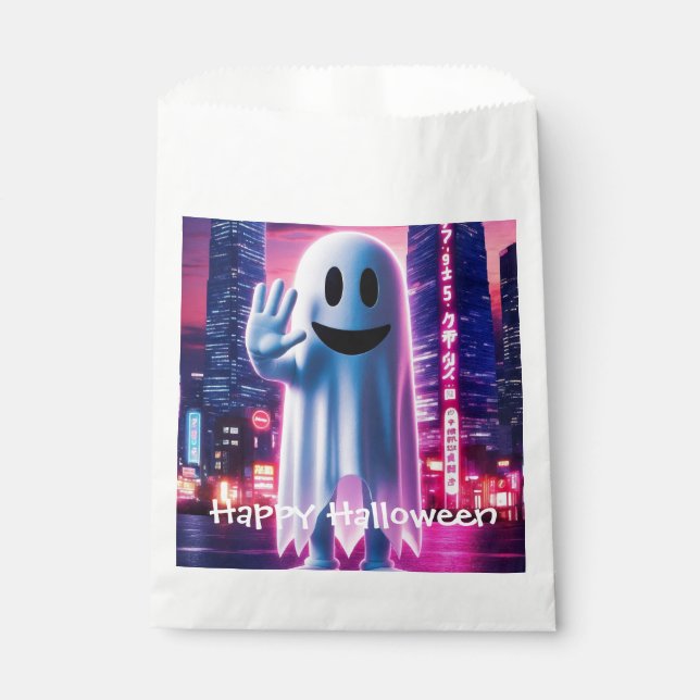 Ghostly Wave & Urban Lights Favour Bags (Front)