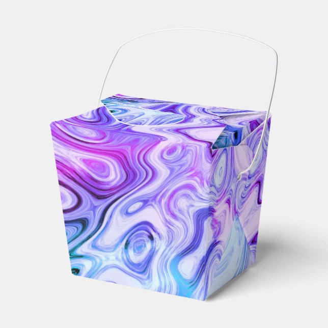 ghostly whisper, marbled pastel : favour box (Front Side)