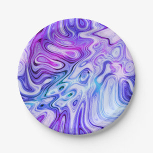 ghostly whisper, marbled pastel : paper plate