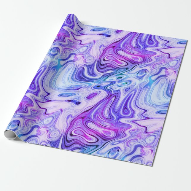 ghostly whisper, pastel marbling : wrapping paper (Unrolled)