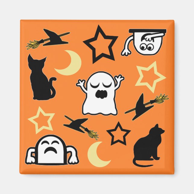 Ghosts And Cats Magnet (Front)