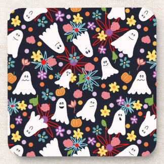 Ghosts and Flowers Coaster