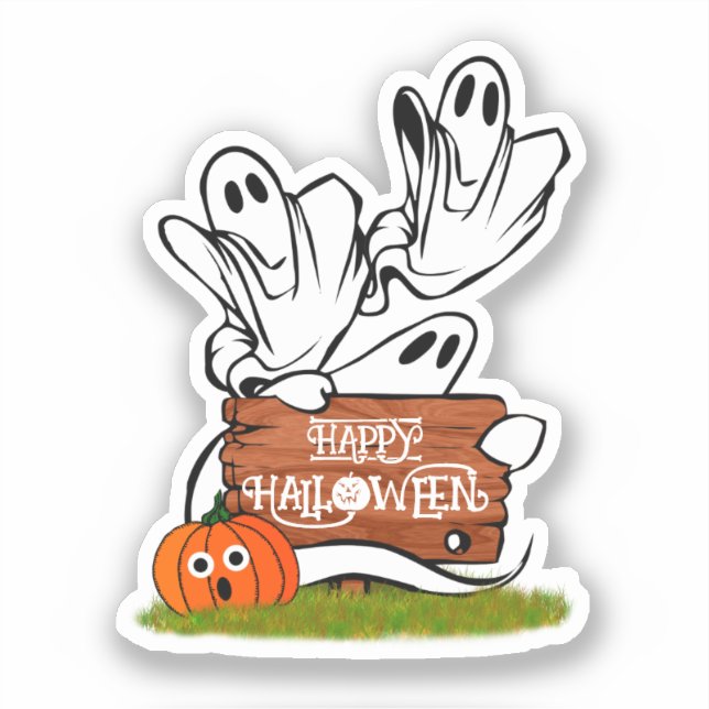 Ghosts and Friends Halloween (Front)