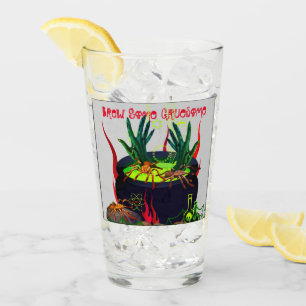 Ghosts and Ghouls Halloween Fun Glass