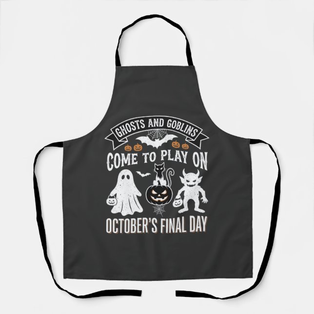 Ghosts and Goblins Halloween October Final Day_1 Apron (Front)