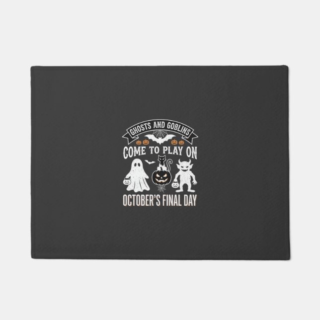 Ghosts and Goblins Halloween October Final Day_1 Doormat (Front)