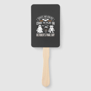 Ghosts and Goblins Halloween October Final Day_1 Hand Fan