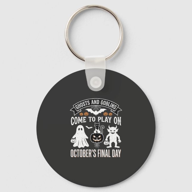 Ghosts and Goblins Halloween October Final Day_1 Key Ring (Front)