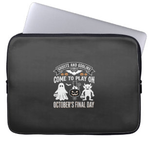 Ghosts and Goblins Halloween October Final Day_1 Laptop Sleeve