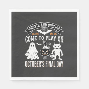 Ghosts and Goblins Halloween October Final Day_1 Napkin