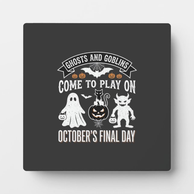 Ghosts and Goblins Halloween October Final Day_1 Plaque (Front)