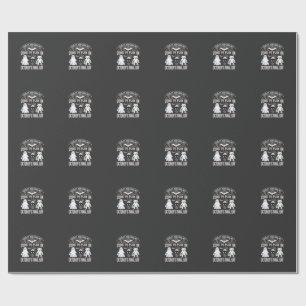 Ghosts and Goblins Halloween October Final Day_1 Wrapping Paper