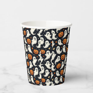 Ghosts and Jack o'Lanterns Paper Cups