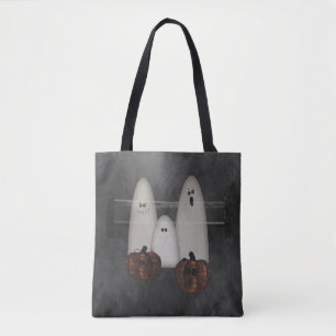 Ghosts And Pumpkins Halloween Tote Bag