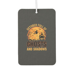 Ghosts and Shadows Halloween Moon Design Car Air Freshener