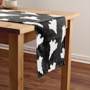 Ghosts and Stars Halloween Pattern Medium Table Runner