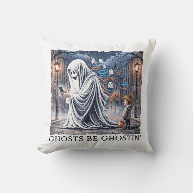 Ghosts Be Ghostin’  Cushion (Front)
