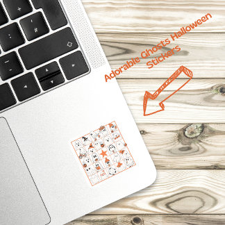 Ghosts Bingo  Square Sticker