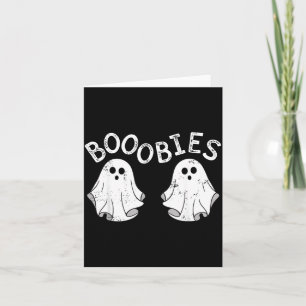 Ghosts Booobie Halloween Bra Breast Funny Costume Card