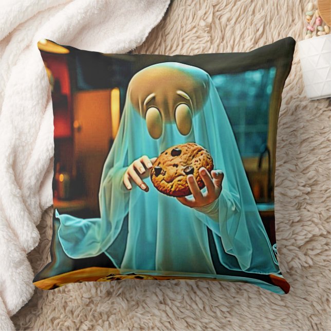 Ghost's Craving for Cookies Cushion (Blanket)