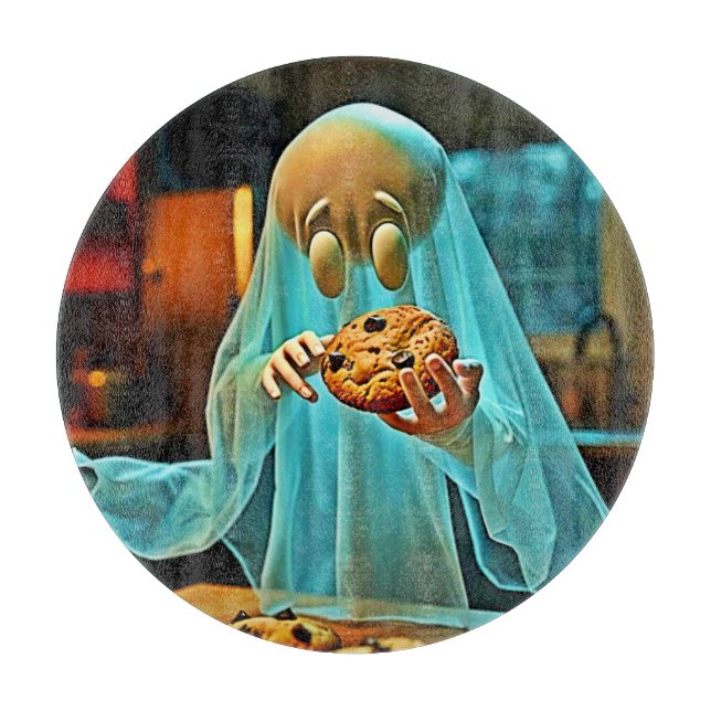 Ghost's Craving for Cookies Cutting Board (Front)