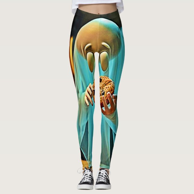 Ghost's Craving for Cookies Leggings (Front)
