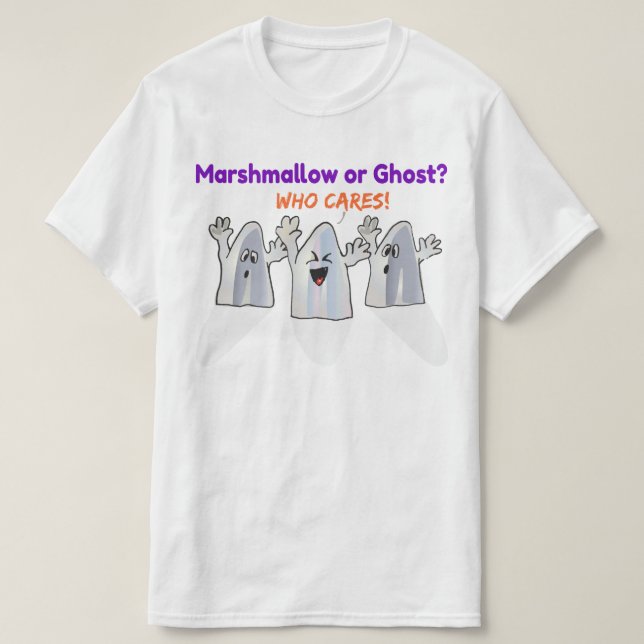 ghosts funny gift T-Shirt (Design Front)
