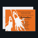 Ghosts Ghouls Spooky Halloween Costume Party Invitation<br><div class="desc">Celebrate a spooky Halloween night with a ghost and ghouls hunting costume party.</div>