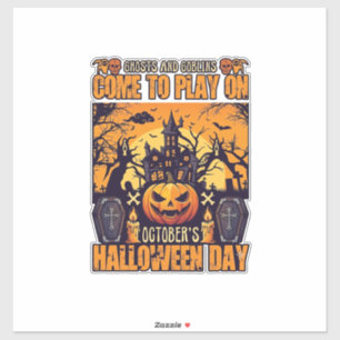 Ghosts Goblins Halloween Come Play October Haunted