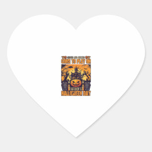 Ghosts Goblins Halloween Come Play October Haunted Heart Sticker