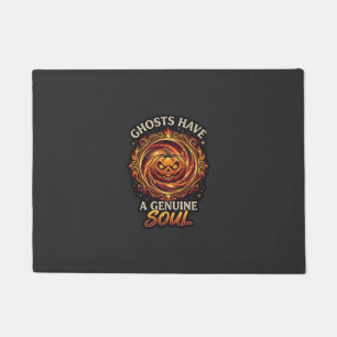 Ghosts Have Genuine Soul Haloween Pumpkin Fire Swi Doormat