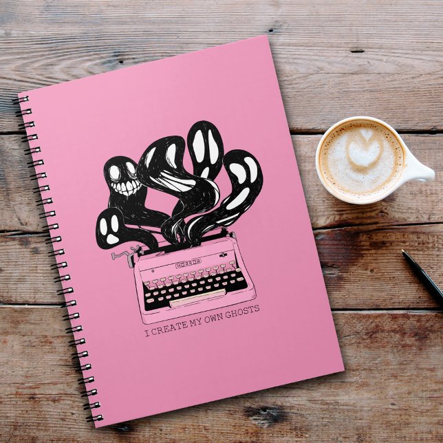 Ghosts in a Pink Typewriter Notebook (Creator Uploaded)