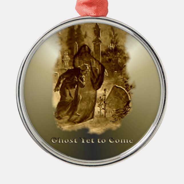 Ghosts of Christmas - A Christmas Carol Metal Tree Decoration (Front)