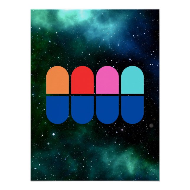 Ghosts of the Cosmos - colourful Poster (Front)