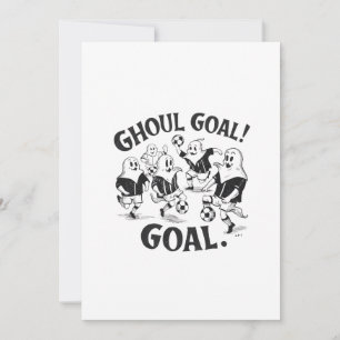 Ghosts playing a game of soccer invitation