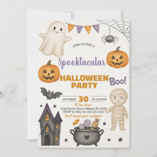 Ghosts, Pumpkins & Costume Bash Invite
