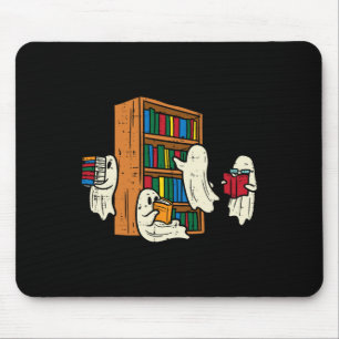 Ghosts Reading Books Teacher Halloween Librarian B Mouse Mat