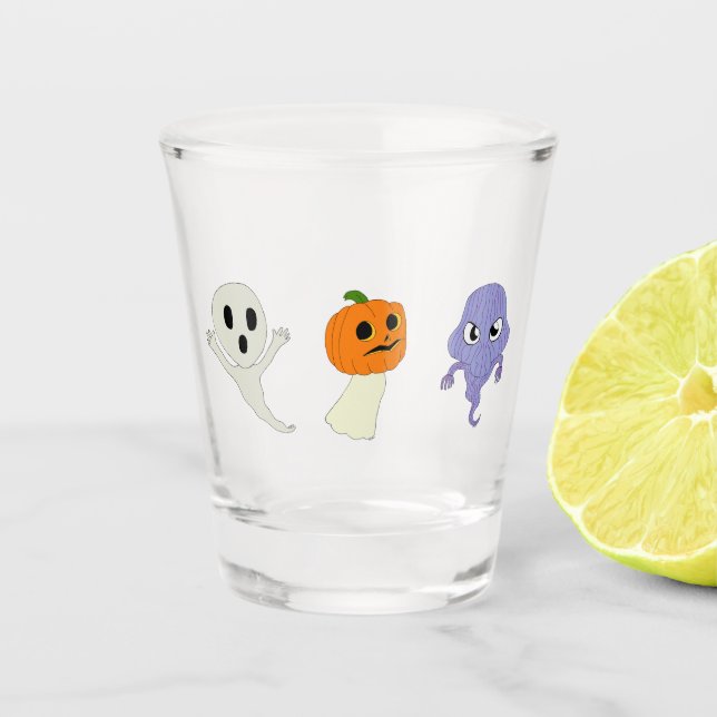 Ghosts  shot glass (Front)