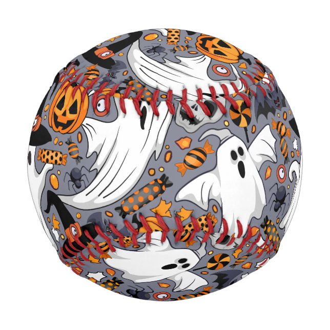 Ghosts Spooky and Creepy Cute Monsters Baseball (Front)