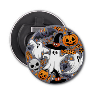 Ghosts Spooky and Creepy Cute Monsters Bottle Opener