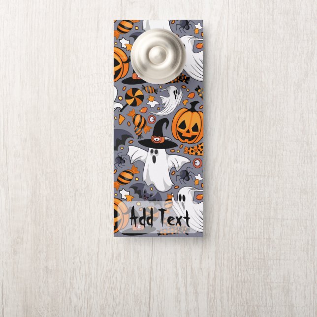 Ghosts Spooky and Creepy Cute Monsters Door Hanger (On Knob)