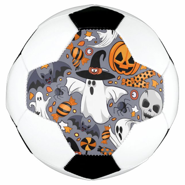 Ghosts Spooky and Creepy Cute Monsters Football (Front)