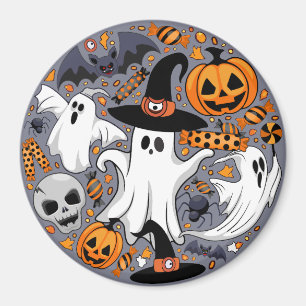 Ghosts Spooky and Creepy Cute Monsters Magnet
