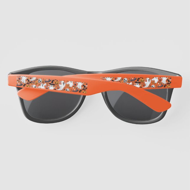 Ghosts Spooky and Creepy Cute Monsters Sunglasses (Back)