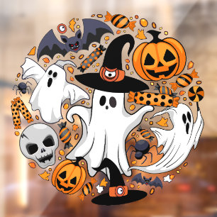 Ghosts Spooky and Creepy Cute Monsters Window Cling