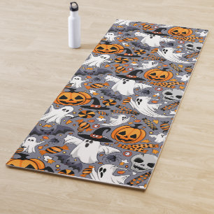 Ghosts Spooky and Creepy Cute Monsters Yoga Mat
