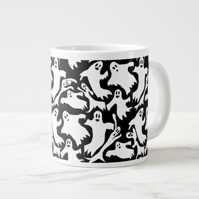 Ghosty Pattern Jumbo Coffee Mug (Front Right)