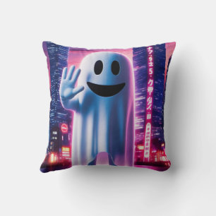 Ghosty Wave & Urban Lights  Cushion