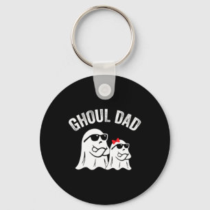 Ghoul Dad Funny Halloween Daddy Ghost Vintage Key Ring